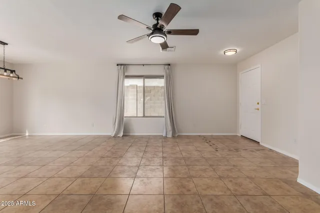 a view of an empty room