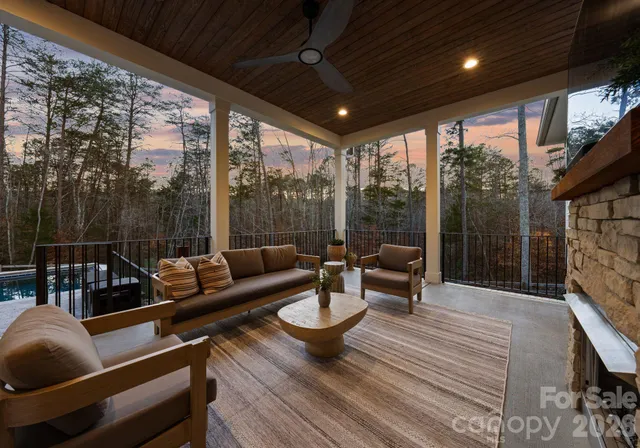 a open kitchen with a stove and a refrigerator