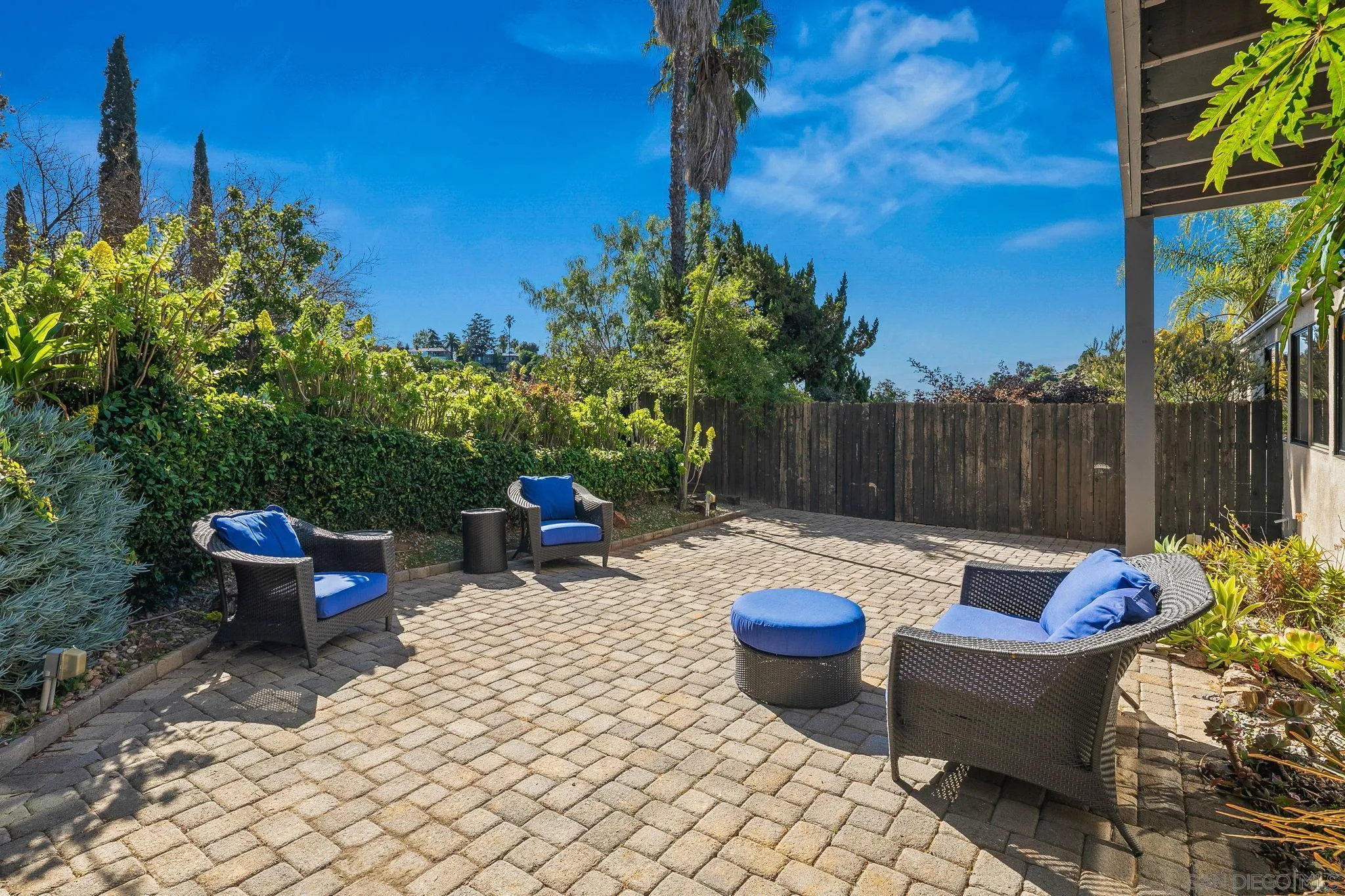 9190 Spice Street La Mesa, CA 91941 - Photo 30 of 44 a backyard of a house with outdoor seating