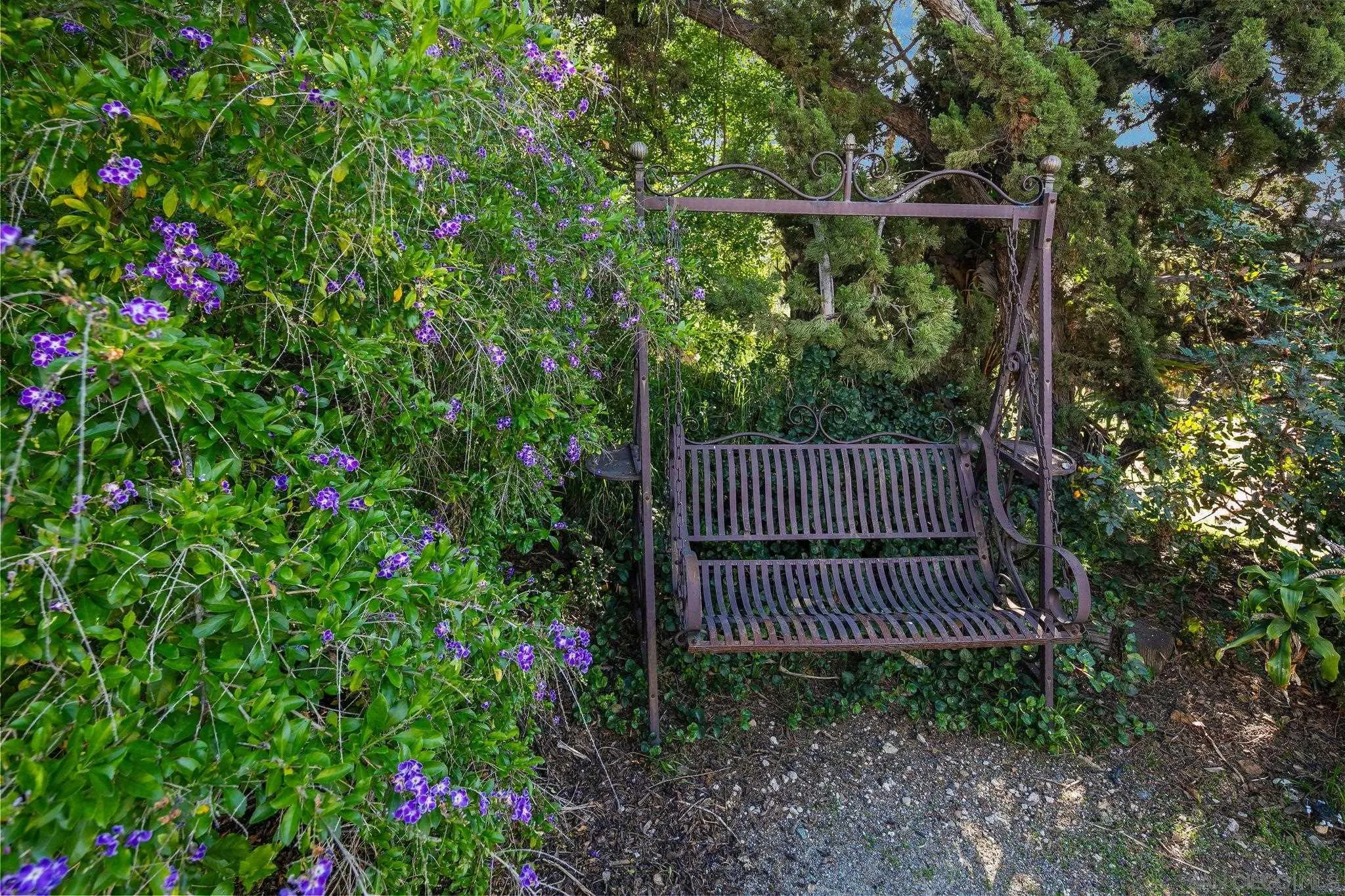 9190 Spice Street La Mesa, CA 91941 - Photo 41 of 44 a view of a yard with plants and wooden fence
