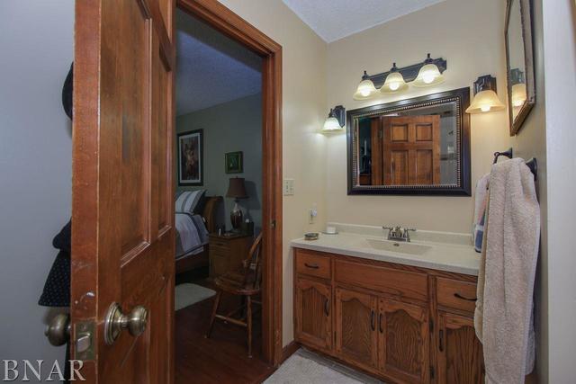 7647 White Oaks Road Clinton, IL 61727 - Photo 24 of 30 a en suite bathroom with a sink and mirror
