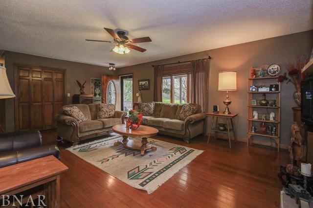 7647 White Oaks Road Clinton, IL 61727 - Photo 4 of 30 a living room with furniture a rug and a chandelier