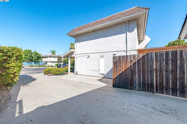 a view of a wooden door