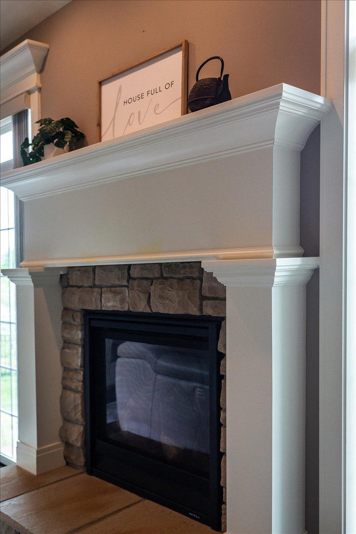 5104 Stonebridge Drive Champaign, IL 61822 - Photo 45 of 69 a close view of a fireplace in a room
