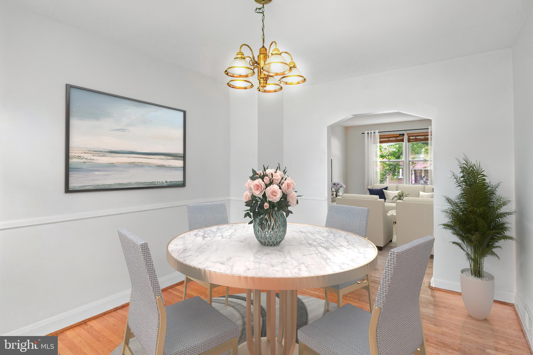 840 Evesham Avenue Baltimore, MD 21212 - Photo 8 of 20 a dining room with furniture and chandelier