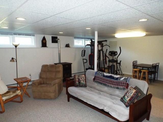 299 Folly Road Sebago, ME 04029 - Photo 30 of 35 Basement family room and workout area