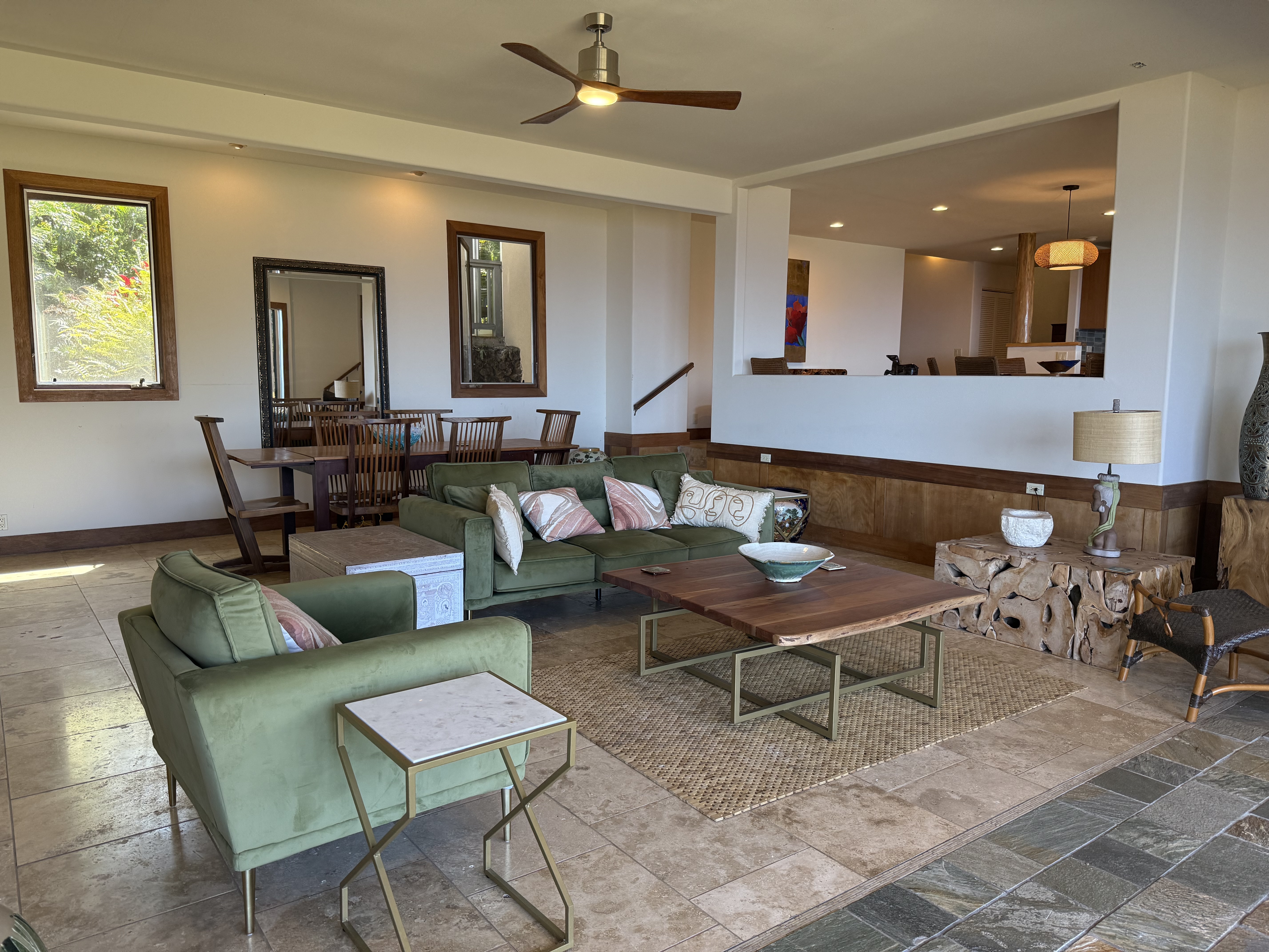 48-5528 Waipio Valley Road Honokaa, HI 96727 - Photo 7 of 18 a living room with furniture and a wooden floor