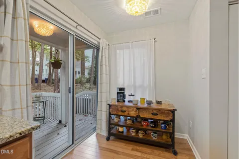 a room with furniture and a gate