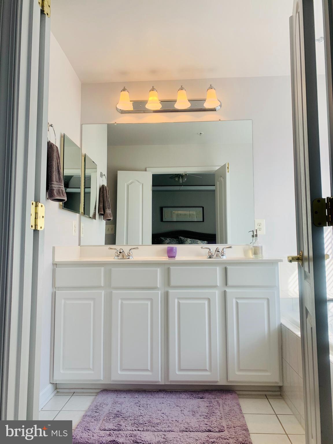 9823 Darcy Forest Drive Silver Spring, MD 20910 - Photo 20 of 32 a bathroom with a sink and a mirror