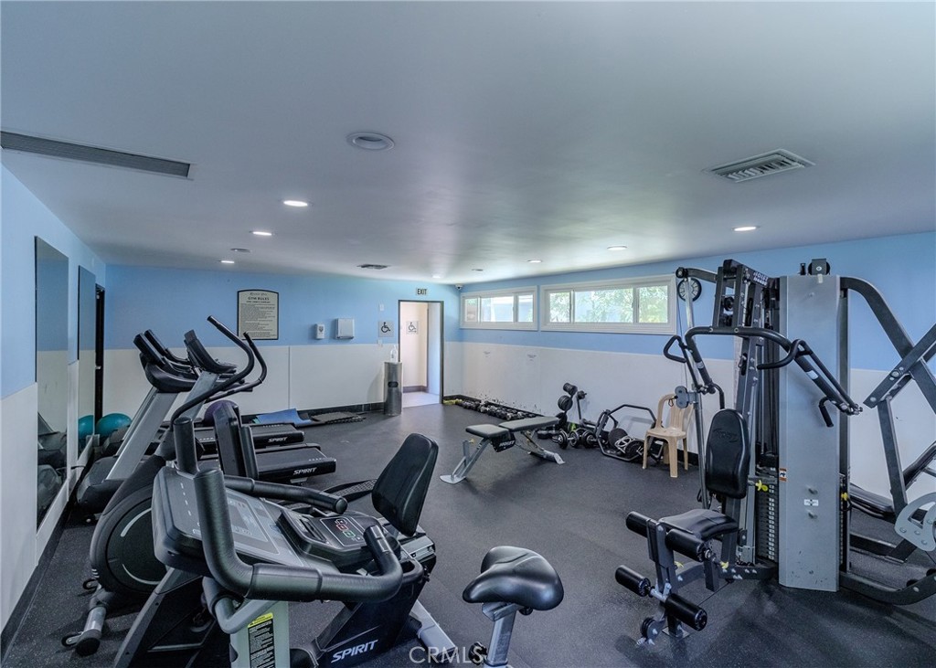 12200 Montecito Road, Unit D320 Seal Beach, CA 90740 - Photo 18 of 27 a view of a room with gym equipment