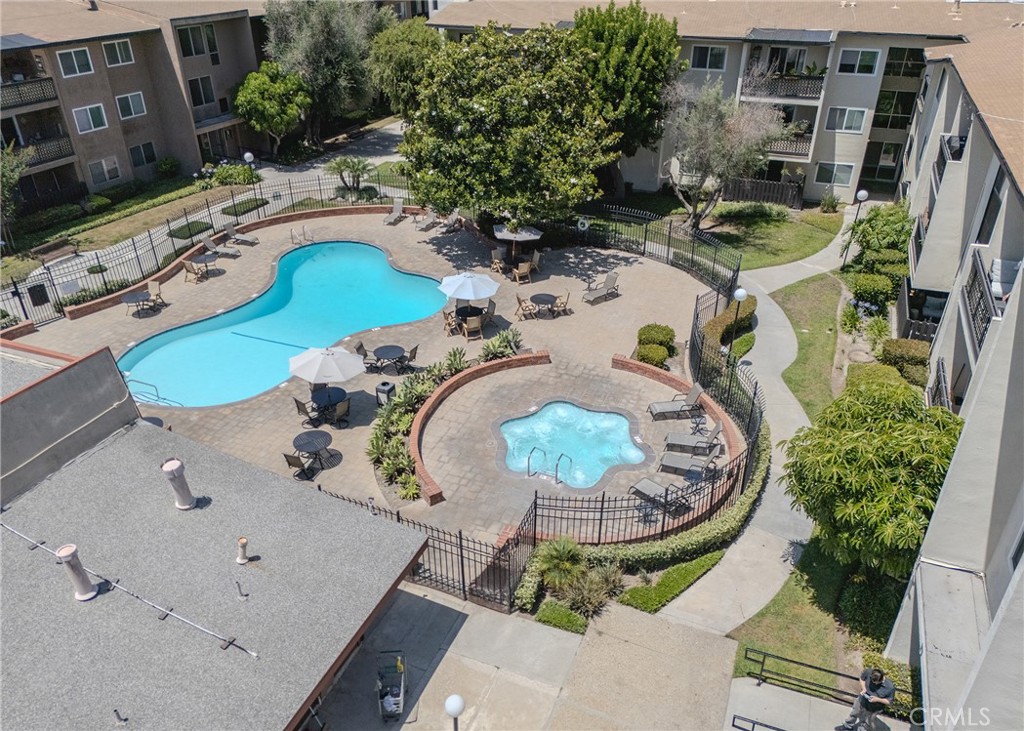 12200 Montecito Road, Unit D320 Seal Beach, CA 90740 - Photo 19 of 27 an aerial view of a house with swimming pool