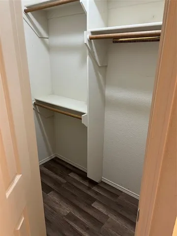 a close view of closet