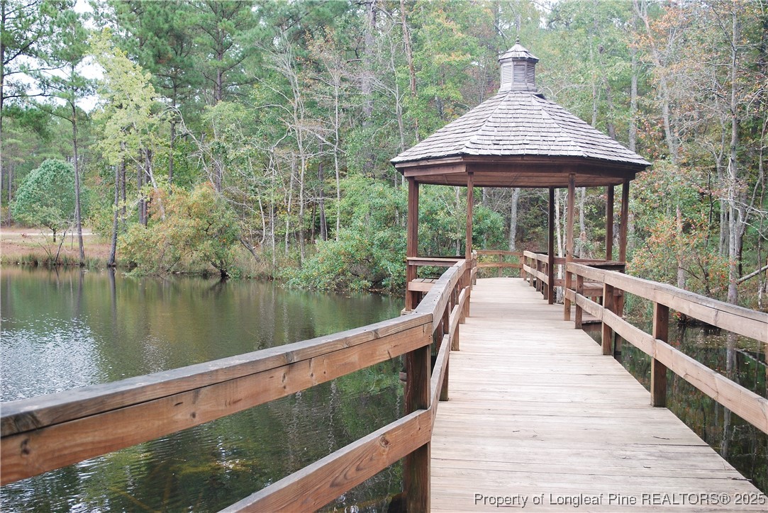 96 Graduate Ct Spring Lake Spring Lake, NC 28390 - Photo 49 of 49 a view of a wooden deck and lake