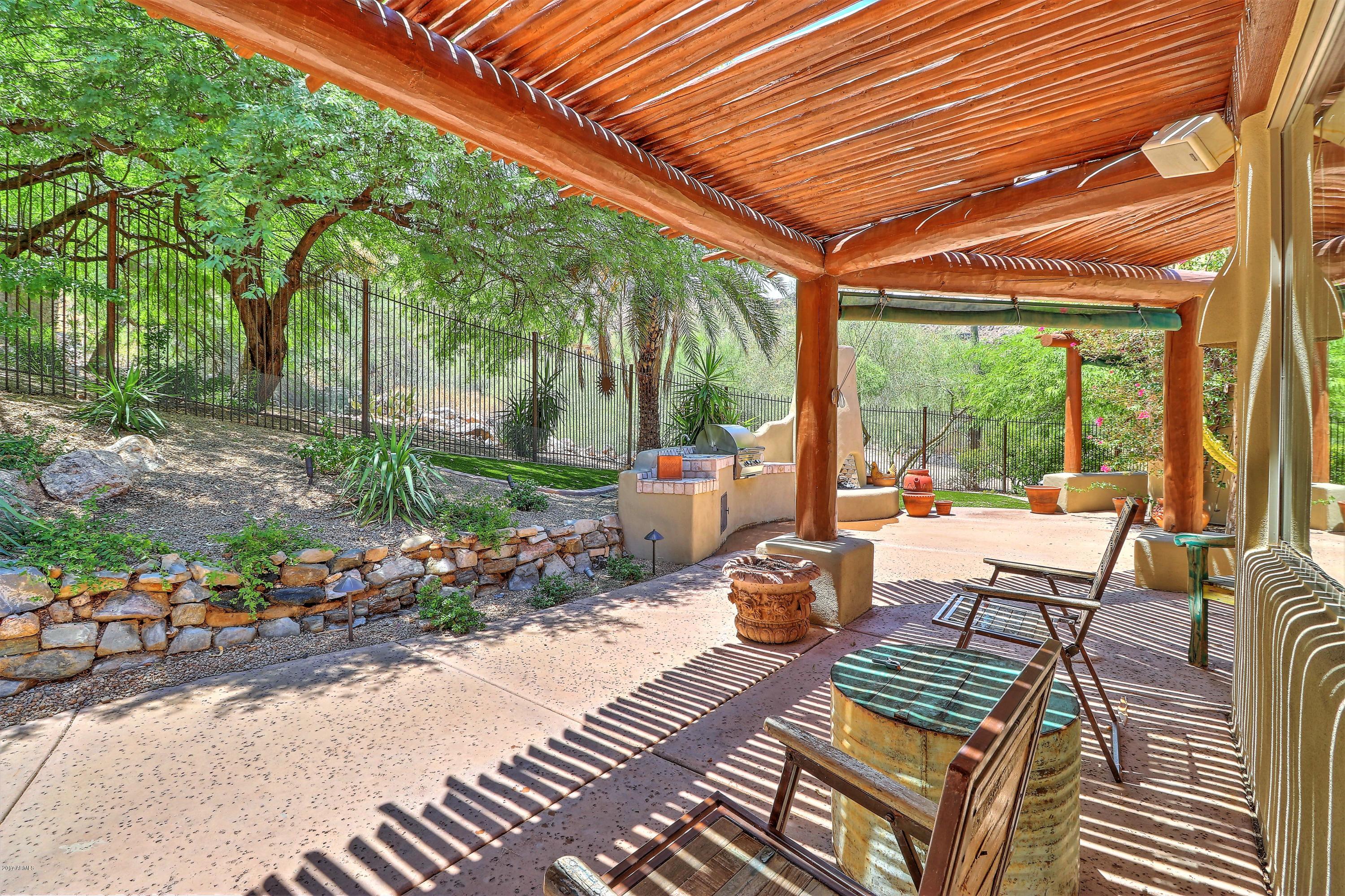 6107 East Quartz Mountain Road Paradise Valley, AZ 85253 - Photo 12 of 63 patio w/ latilla ceiling detail