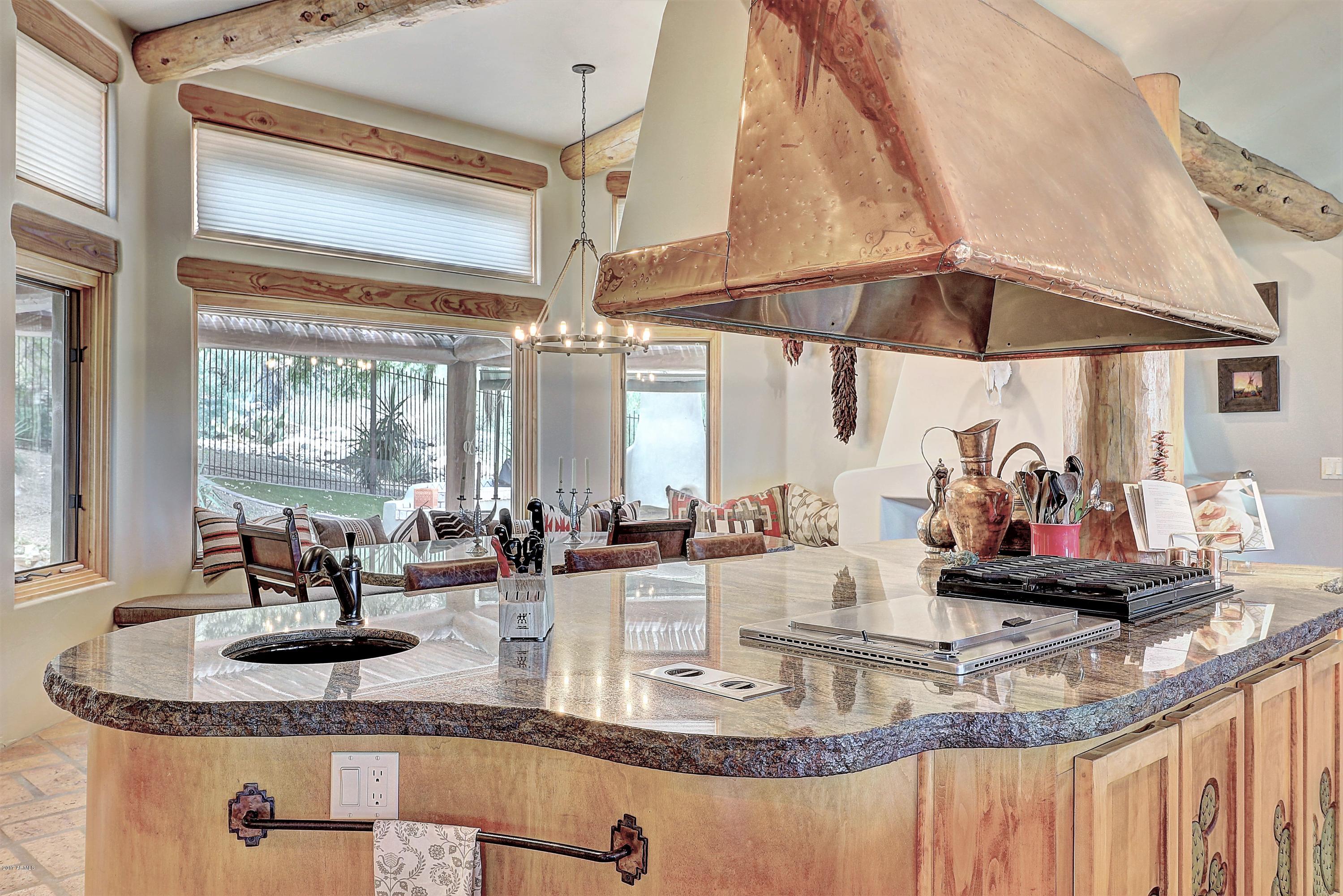 6107 East Quartz Mountain Road Paradise Valley, AZ 85253 - Photo 43 of 63 Island- copper accents