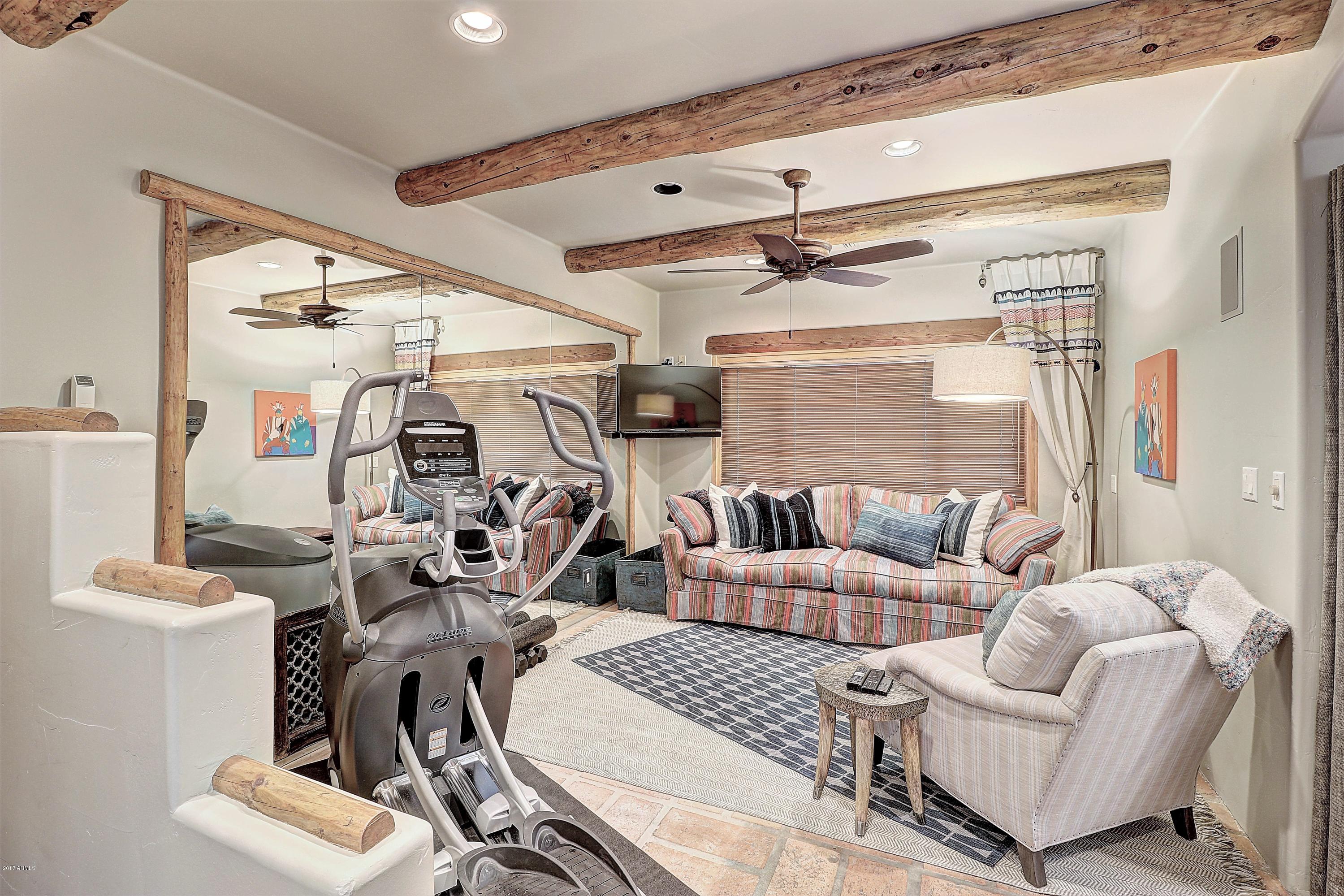 6107 East Quartz Mountain Road Paradise Valley, AZ 85253 - Photo 47 of 63 roomExercise/ den area