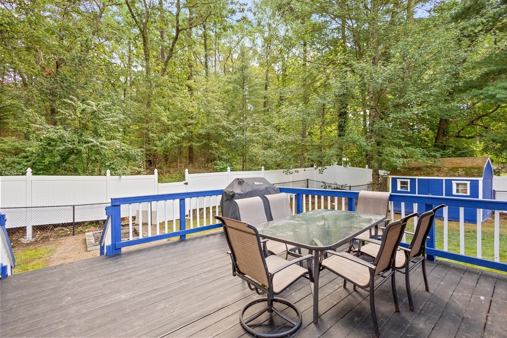 27 Ward Well Road Canton, MA 02021 - Photo 24 of 33 a view of a chairs and table on the deck