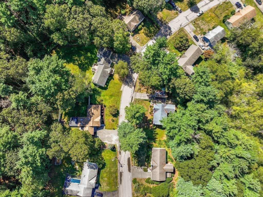 27 Ward Well Road Canton, MA 02021 - Photo 32 of 33 an aerial view of residential house with outdoor space and trees all around