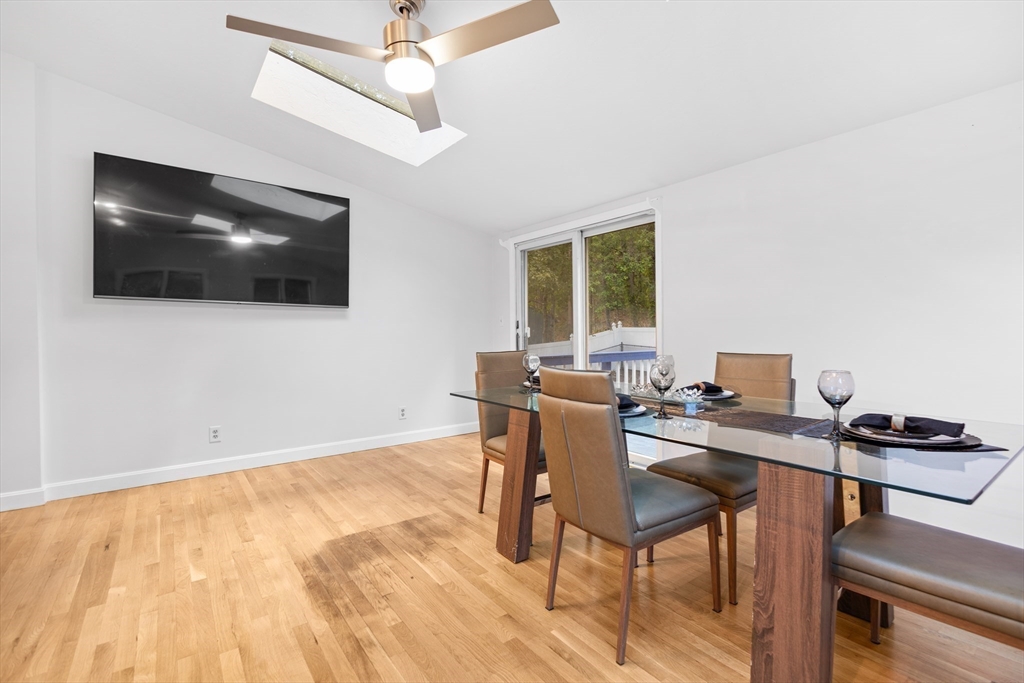 27 Ward Well Road Canton, MA 02021 - Photo 8 of 33 a view of a workspace with furniture and a flat screen tv