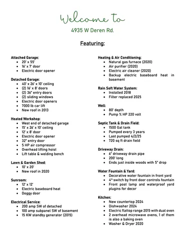 $420,000 | 4935 West Deren Road, Ludington, MI 49431