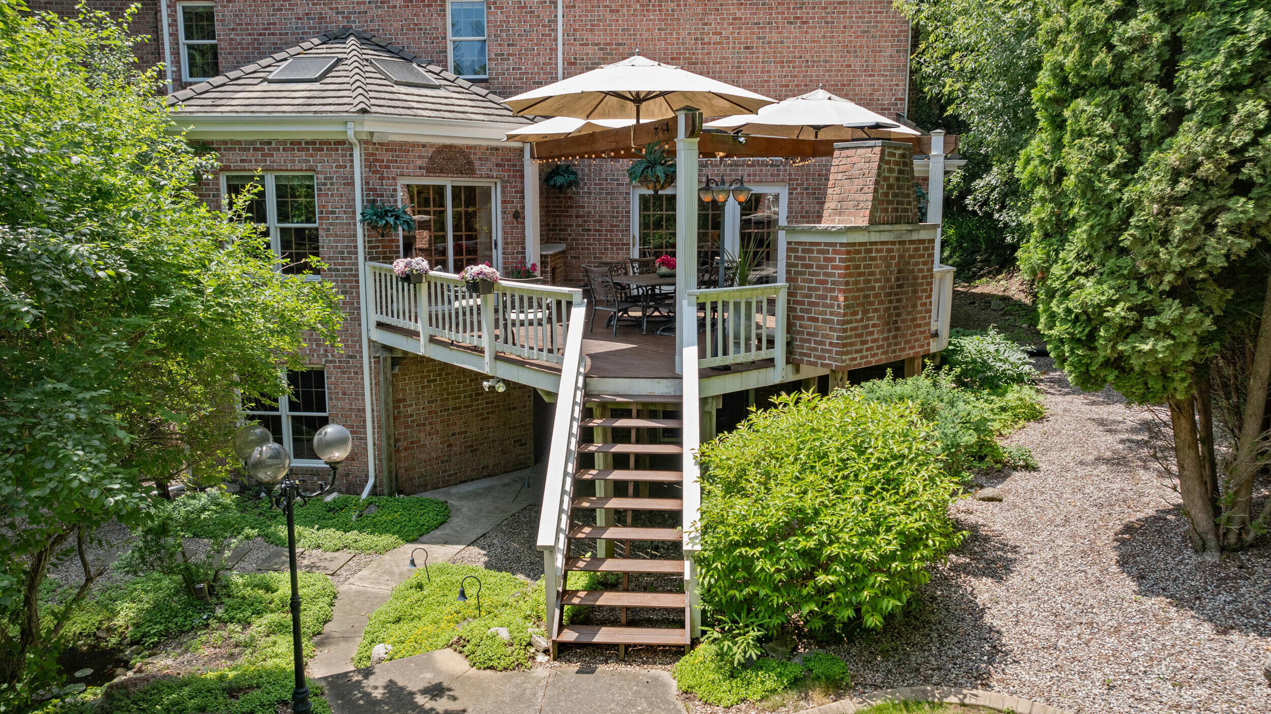 N27W5230 Hamilton Road Cedarburg, WI 53012 - Photo 63 of 67 Drone Exterior Deck View