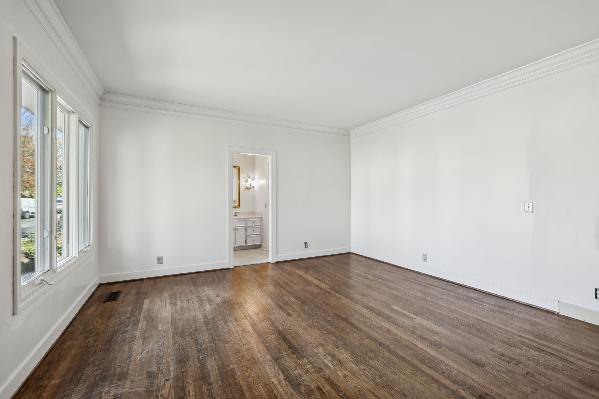 29 Washington Park Nashville, TN 37205 - Photo 24 of 60 a view of an empty room with wooden floor and a window