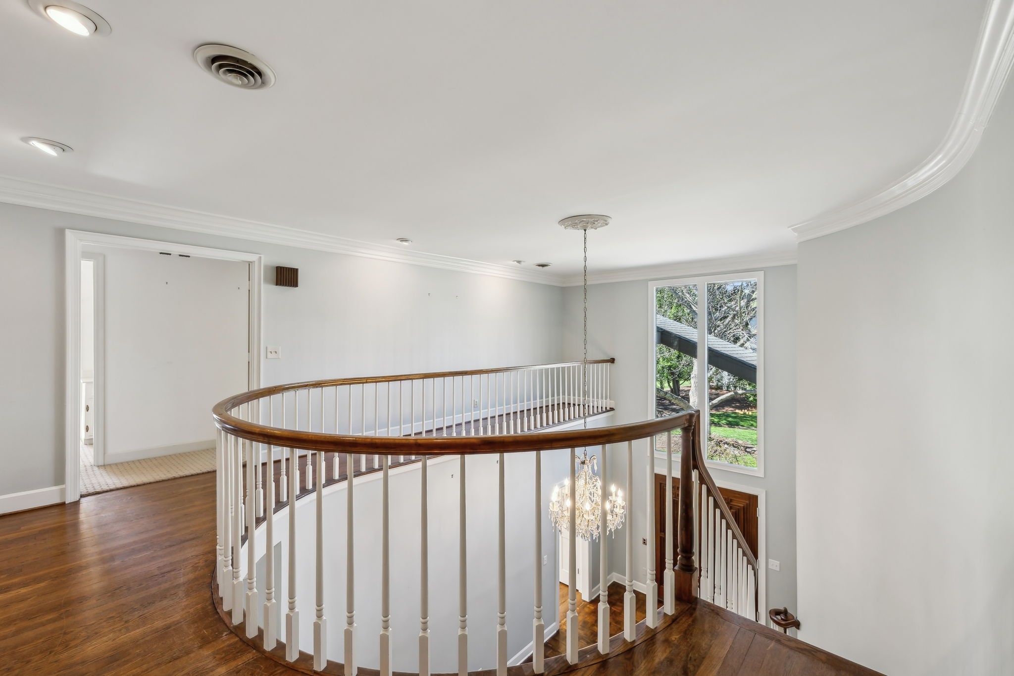 29 Washington Park Nashville, TN 37205 - Photo 27 of 60 a view of a hallway with wooden floor and staircase