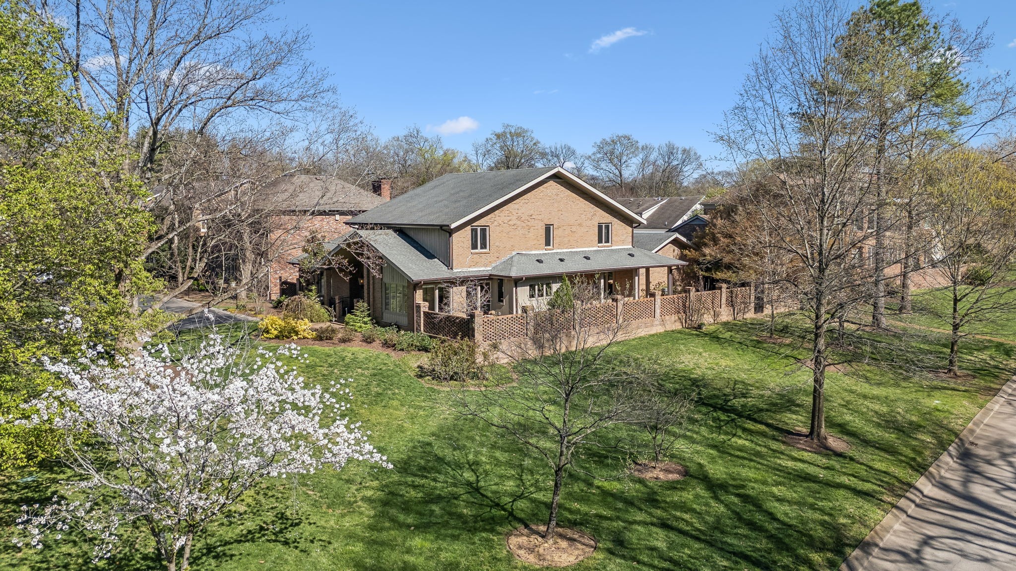 29 Washington Park Nashville, TN 37205 - Photo 58 of 60 a view of a house with a big yard and large trees