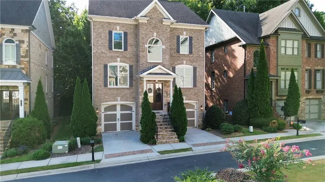 a front view of a house