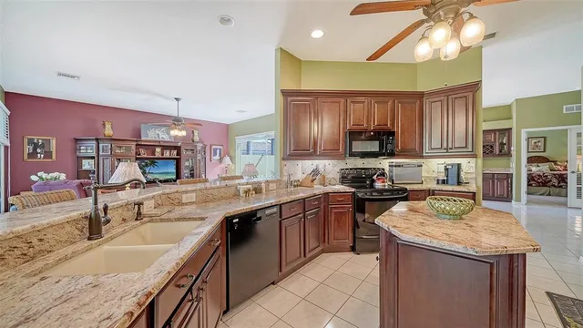 a bed room with a bed and furniture