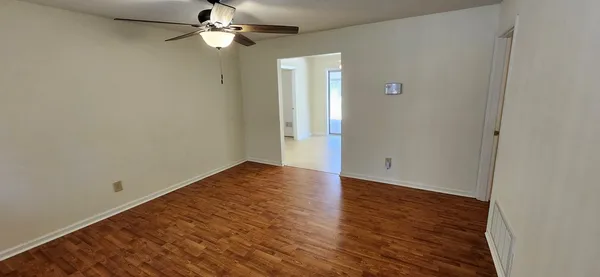 wooden floor in an empty room