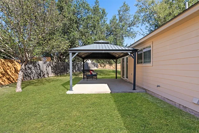 a view of outdoor space with seating