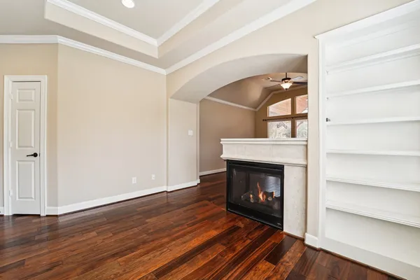 a view of kitchen with kitchen island a sink appliances and cabinets