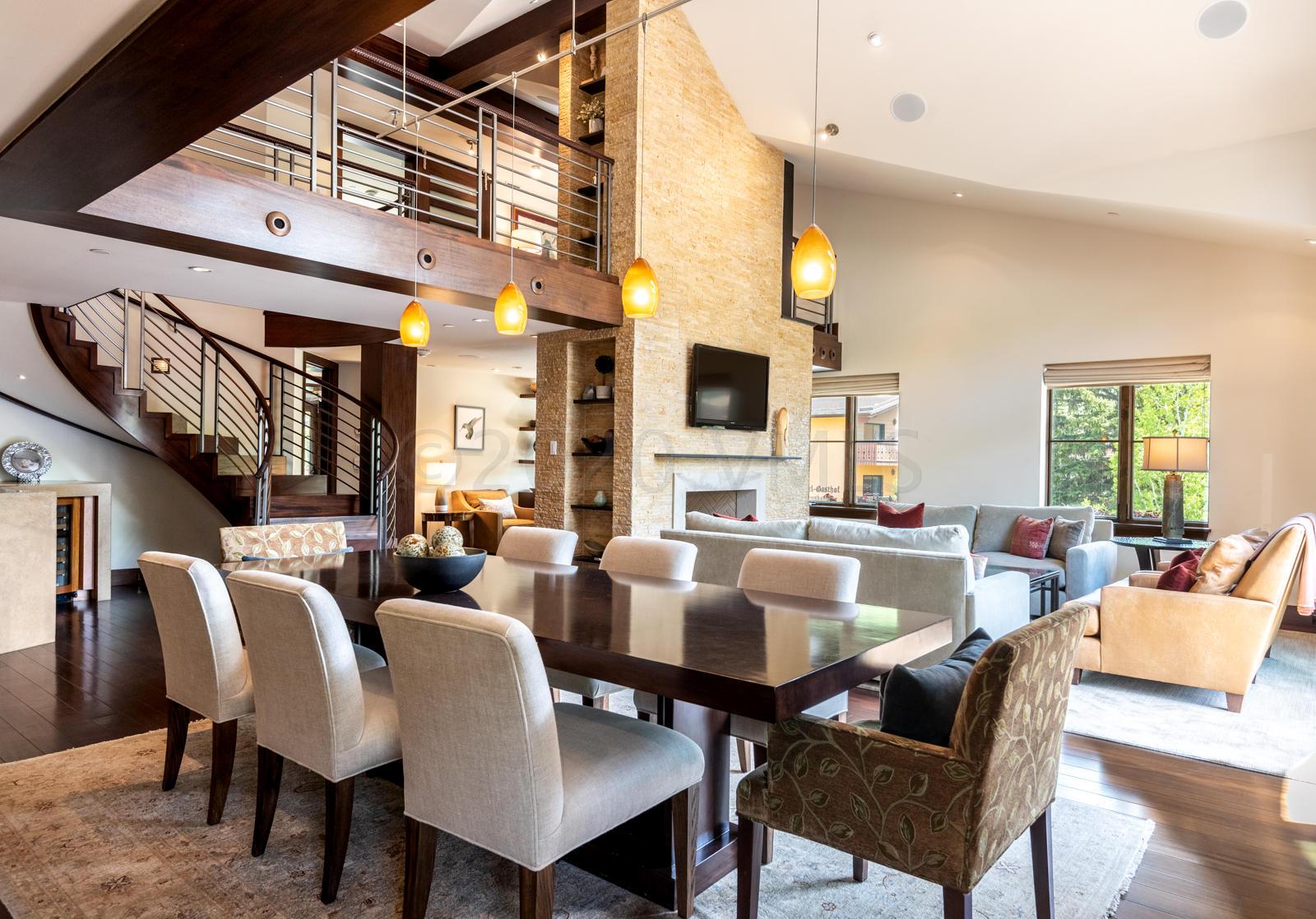 201 Gore Creek Drive, Unit R1 Vail, CO 81657 - Photo 4 of 42 a view of a dining room with furniture