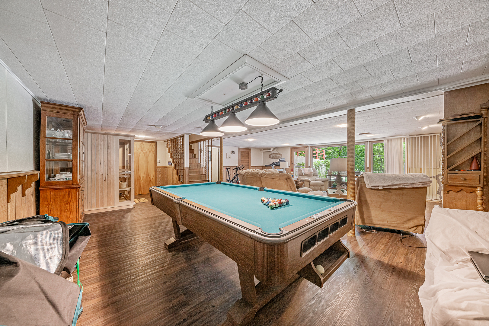 20735 Wolf Road Mokena, IL 60448 - Photo 16 of 22 a room with pool table and wooden floor