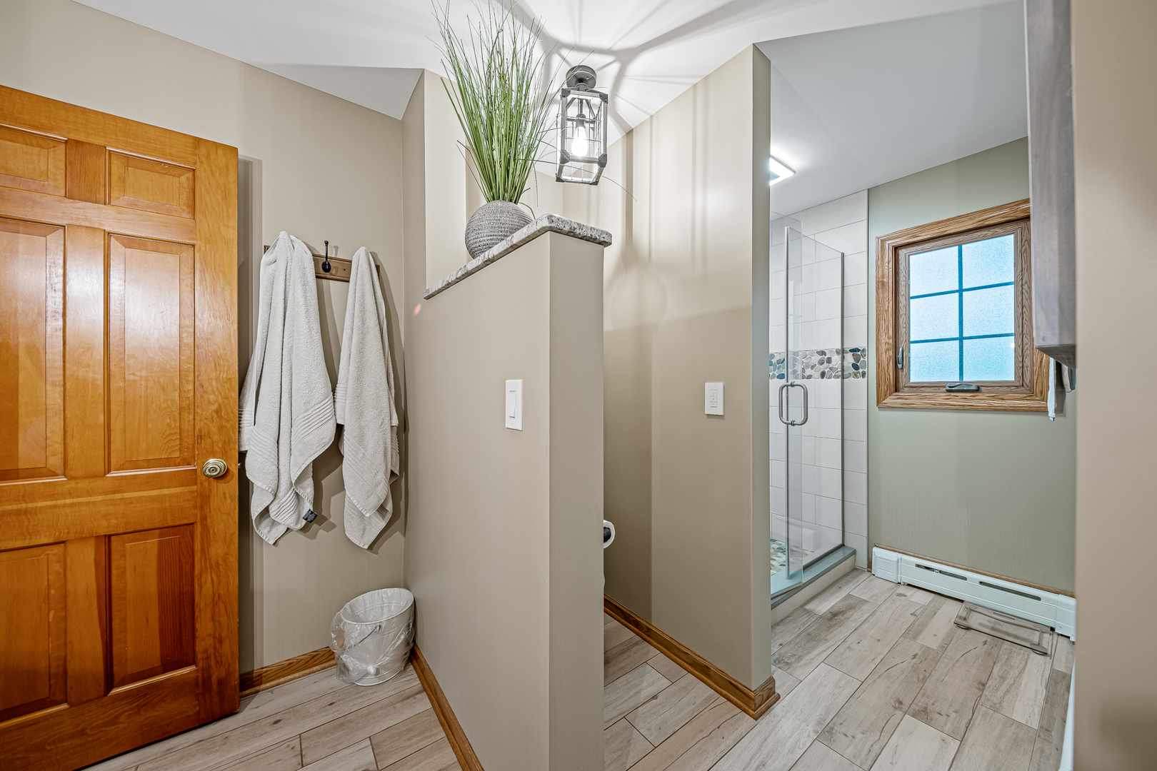 20735 Wolf Road Mokena, IL 60448 - Photo 9 of 22 a bathroom with a granite countertop shower and a toilet