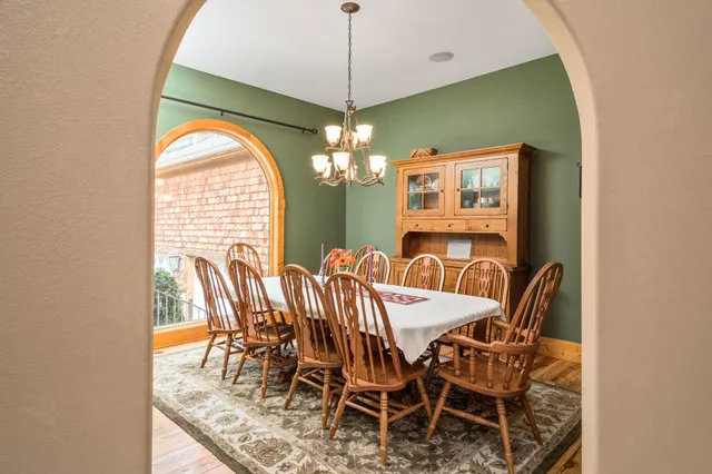 a workspace with furniture and a window