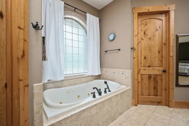 a very nice looking room with a large window