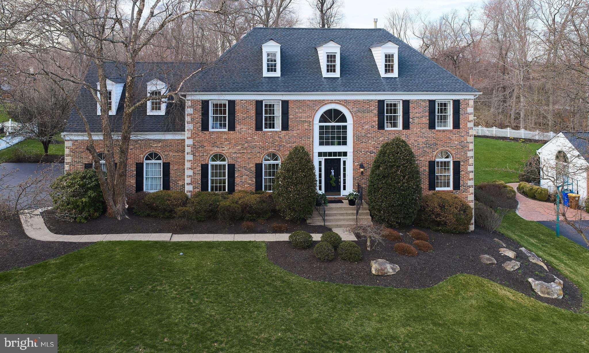 A Georgian Brick Manor home