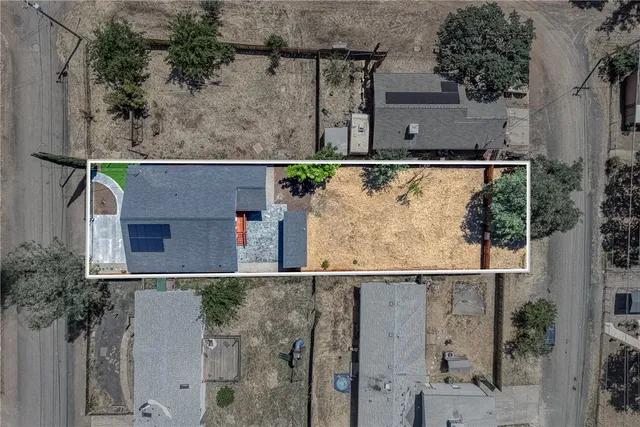 aerial view of house