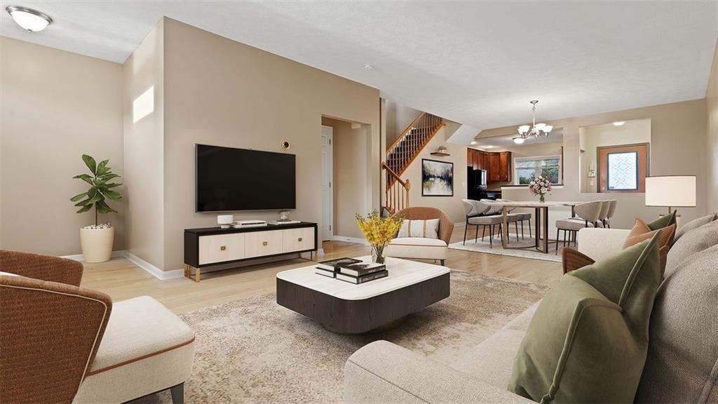 1366 Federal Street Pittsburgh, PA 15212 - Photo 3 of 50 Living Room - Virtually Staged