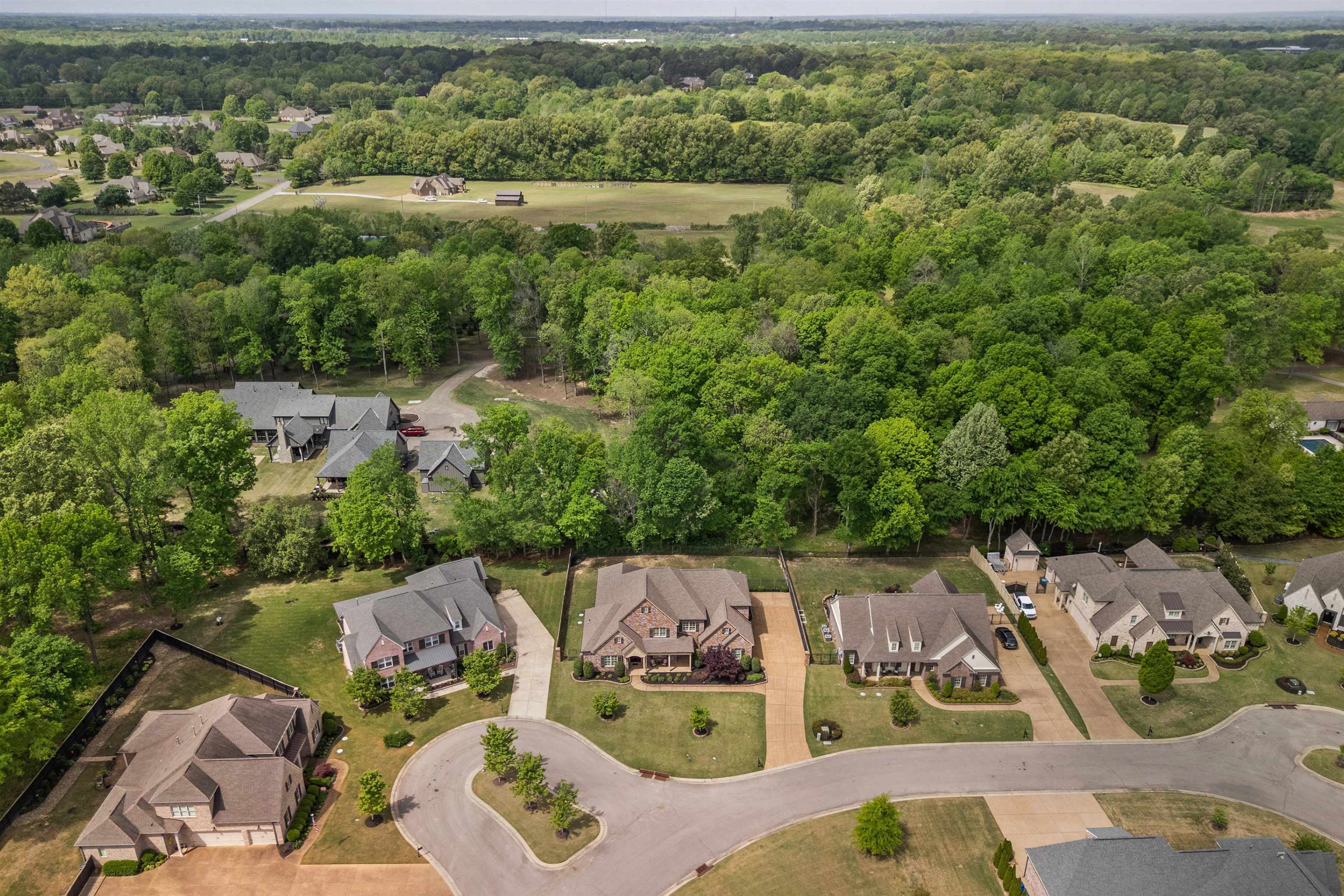 125 Hunters Rest Lane Piperton, TN 38017 - Photo 35 of 38 Aerial perspective of suburban area with a forest