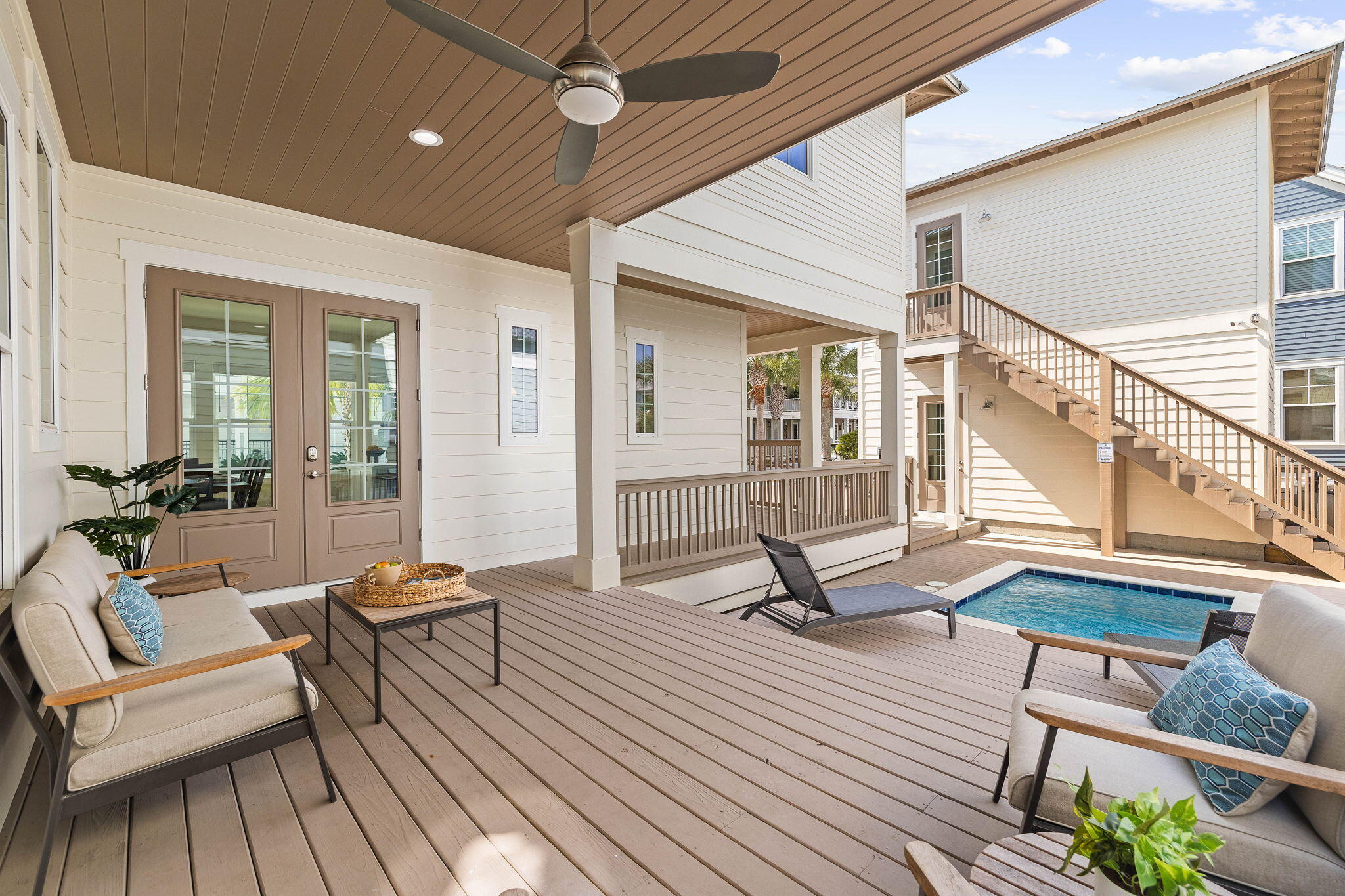 342 Beach Bike Way Inlet Beach Inlet Beach, FL 32461 - Photo 21 of 86 a view of a livingroom with furniture and a ceiling fan