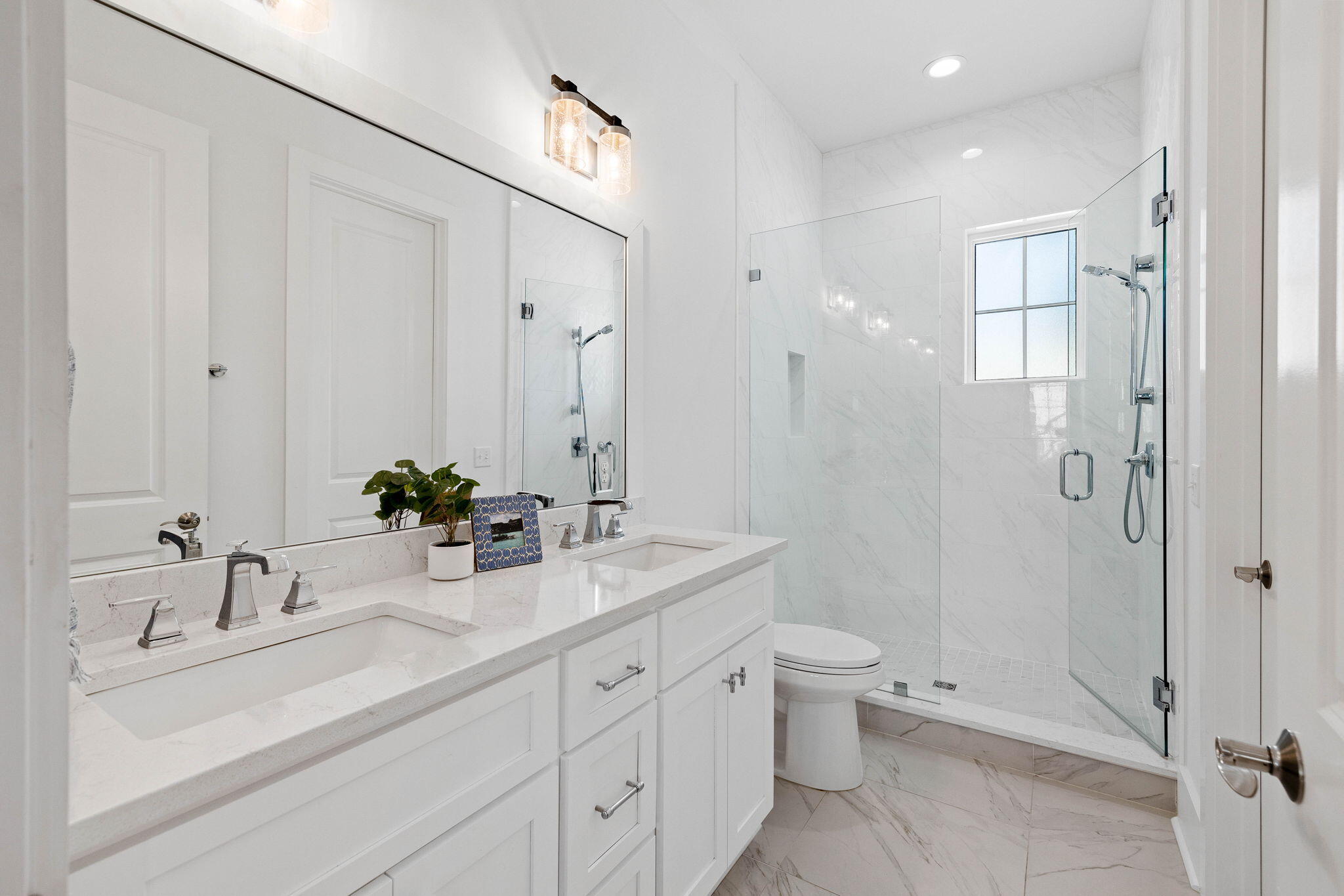342 Beach Bike Way Inlet Beach Inlet Beach, FL 32461 - Photo 31 of 86 a bathroom with a double vanity sink toilet and shower