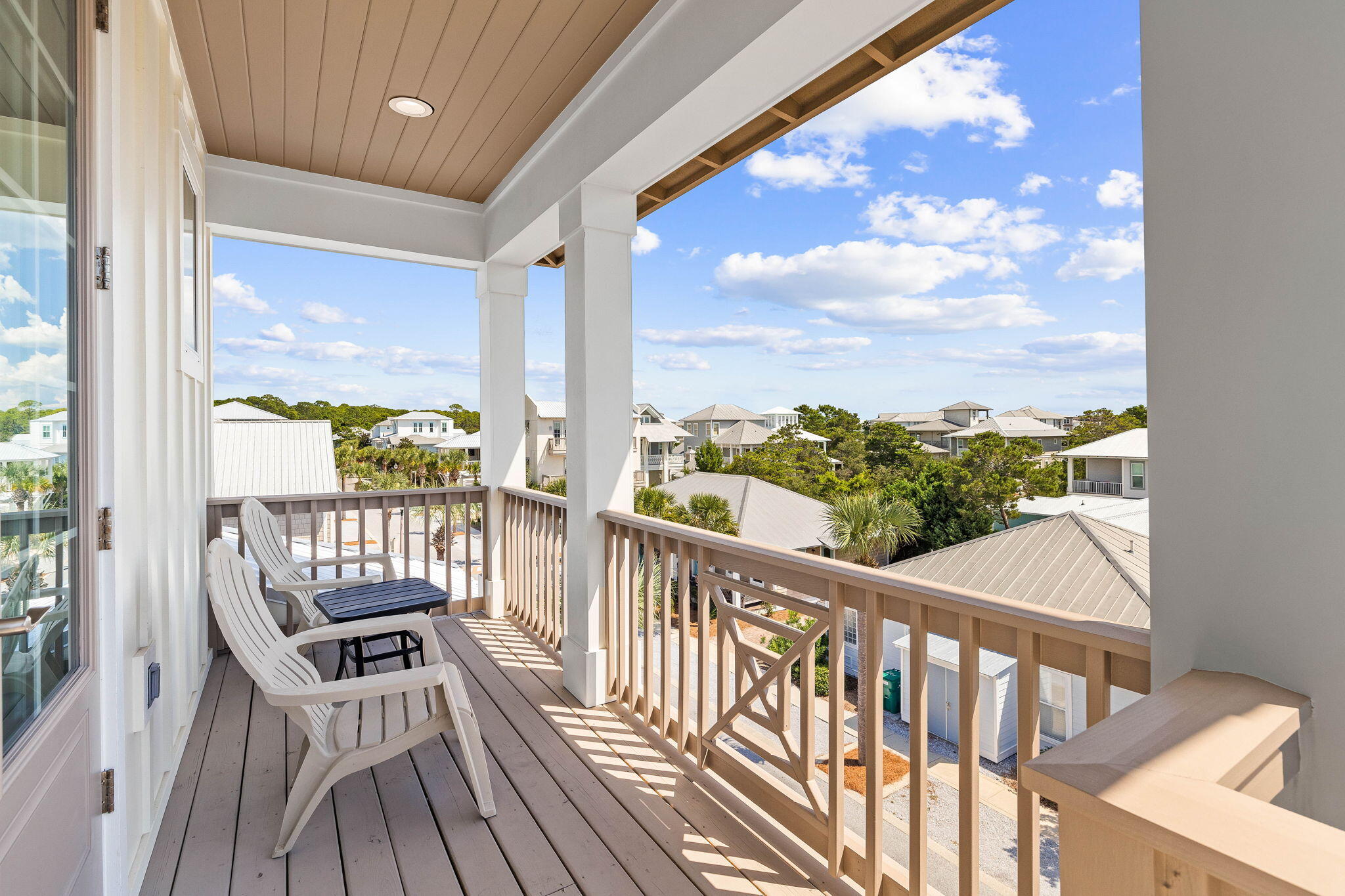 342 Beach Bike Way Inlet Beach Inlet Beach, FL 32461 - Photo 58 of 86 a view of a balcony with wooden floor
