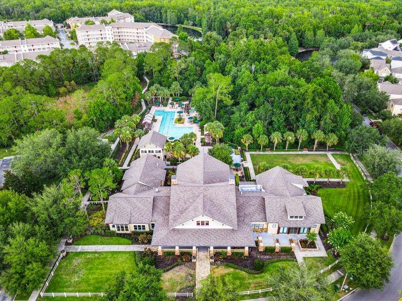 1442 Stickley Avenue Celebration, FL 34747 - Photo 44 of 46 an aerial view of multiple houses with yard
