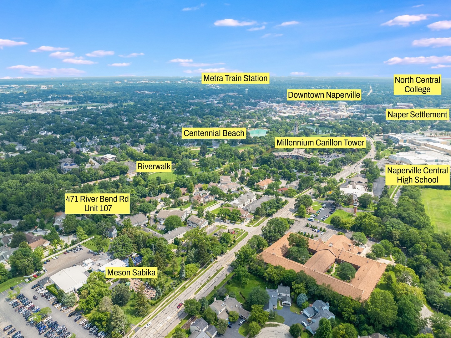 471 River Bend Road, Unit 107 Naperville, IL 60540 - Photo 28 of 31 a view of city