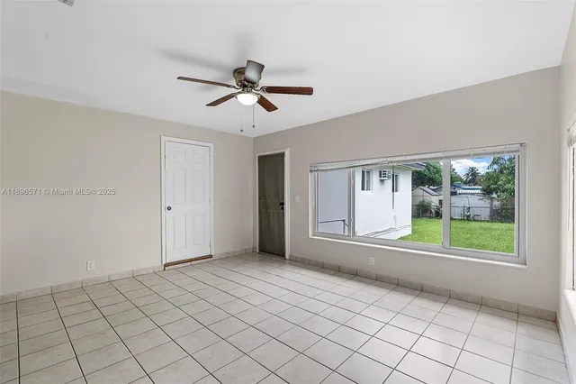 a view of a backyard with a garden