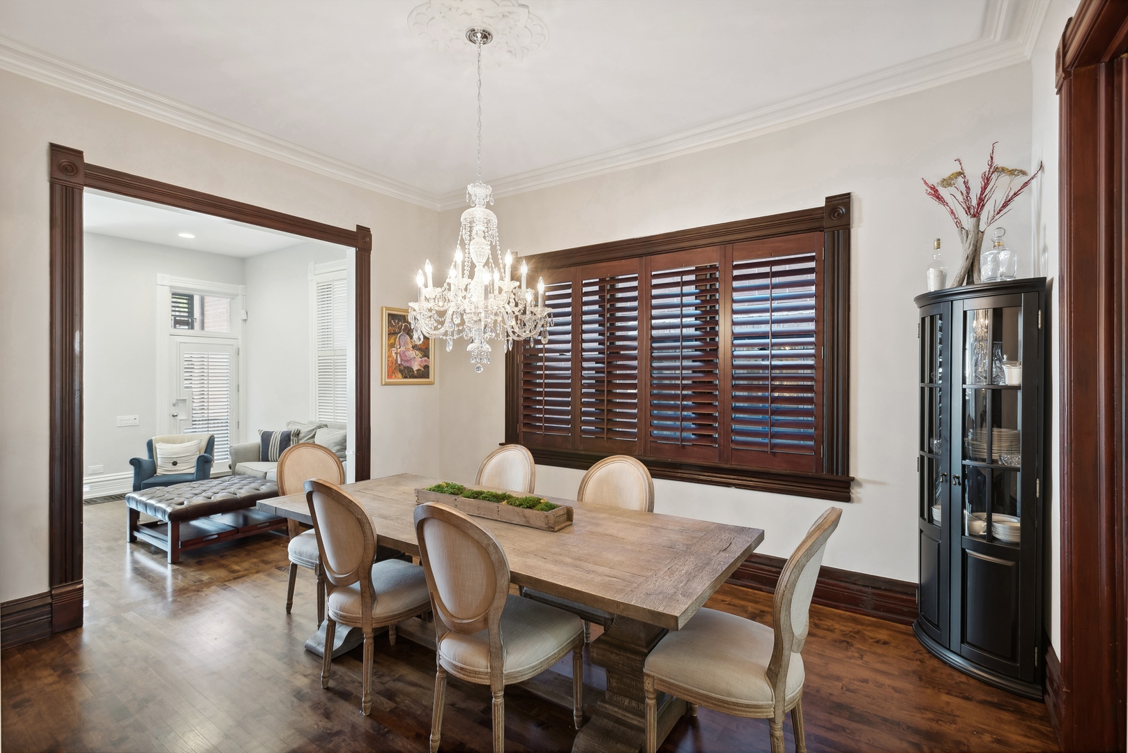 2511 North Burling Street Chicago, IL 60614 - Photo 4 of 37 a view of a dining room with furniture window and wooden floor