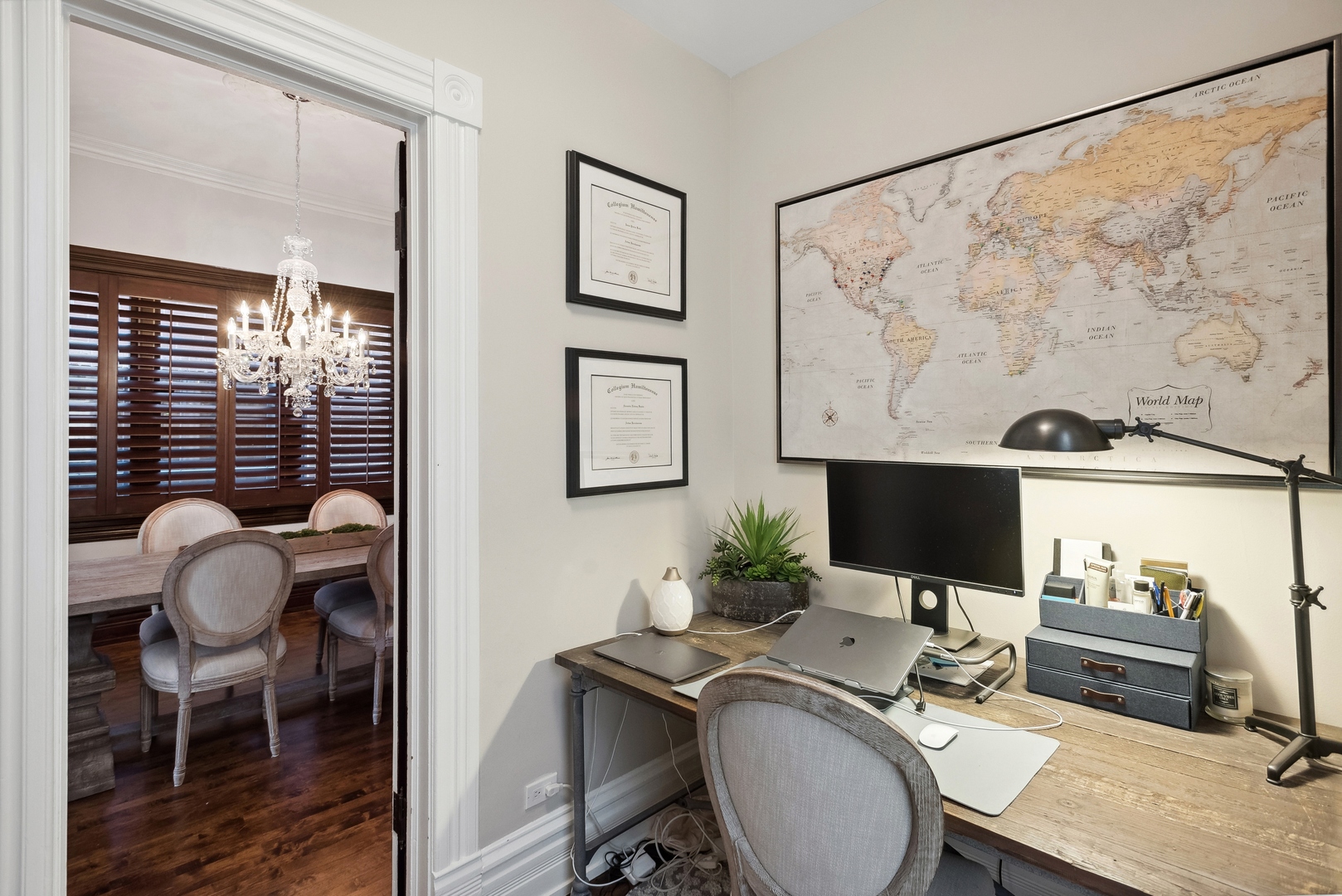 2511 North Burling Street Chicago, IL 60614 - Photo 7 of 37 a view of a workspace with furniture